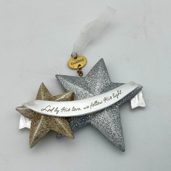 Hallmark 2006 Godchild Christmas Ornament Stars with Original Box - Picture 2 of 6